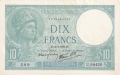 France 1 10 Francs, 12.10.1939
